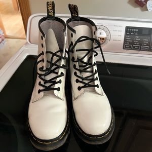 White Women’s Dr. Martens Boots